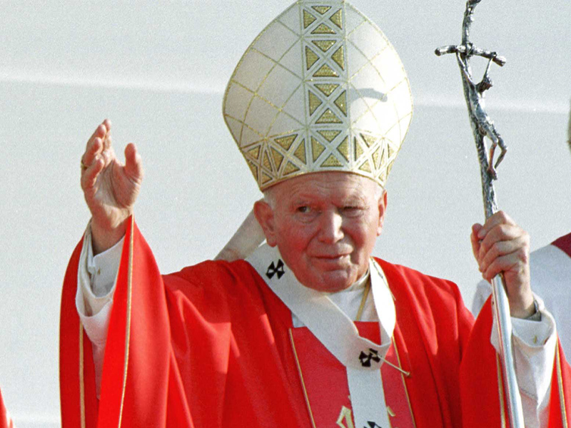 Papst segnet / Franz Josef Rupprecht Papst in St. Pölten, 20.6.98, SegenPapst Johannes Paul II. besucht ?sterreich? Franz Josef Rupprecht; A-7123 M?nchhof; Bank: Raiffeisenkasse M?nchhof (BLZ: 33054), Kto.-Nr.: 17608.